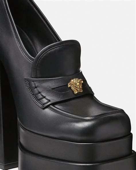 versace aevitas platform loafers|versace pink label.